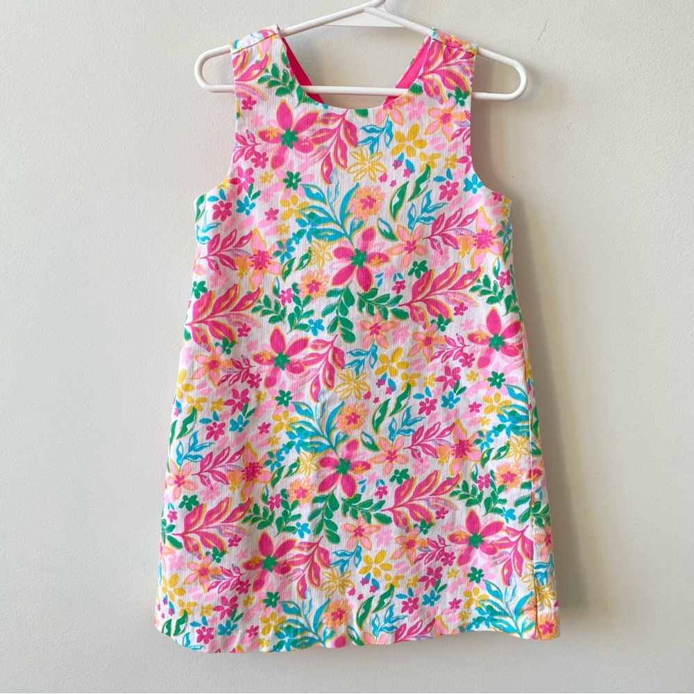 Tommy Bahama Floral Kids Dress - Pink, Yellow, Green